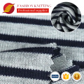 En stock shaoxing textile poly slub lâche 97 Polyester 3 Tissu à rayures en spandex